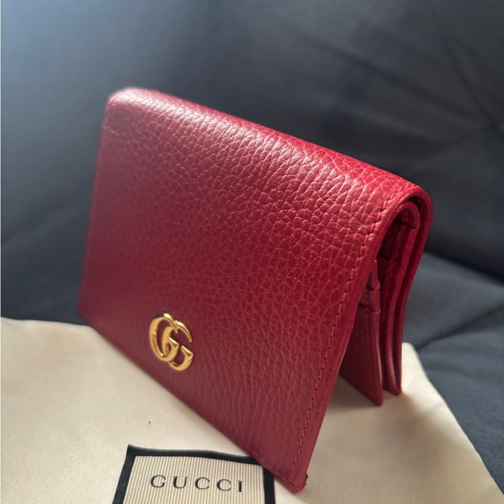 SOLD- Gucci GG Marmont pebbled leather wallet - Picture 8 of 10